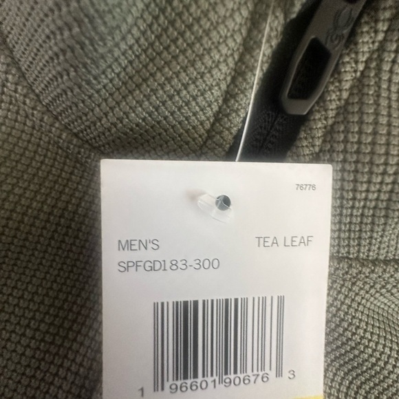 New men’s size M medium half zip Spyder pullover fleece grey black tea leaf - Picture 4 of 9